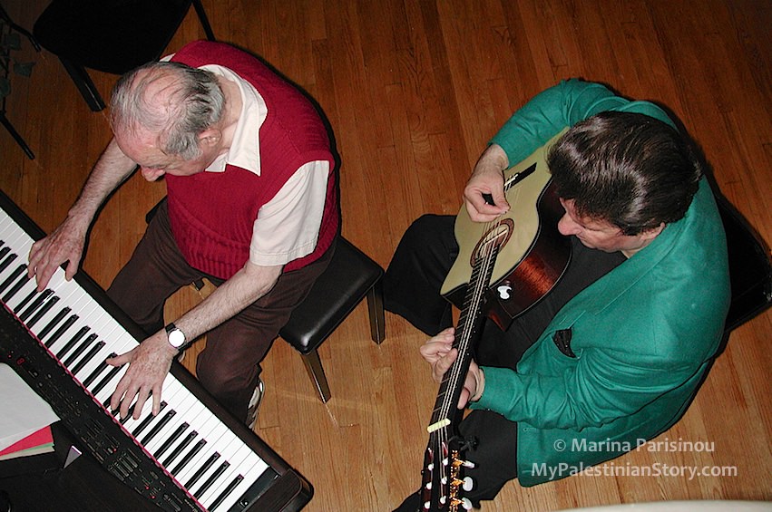Colia at the piano accompanied by his nephew Alex Schtakleff on the guitar – New York, Mar 2003