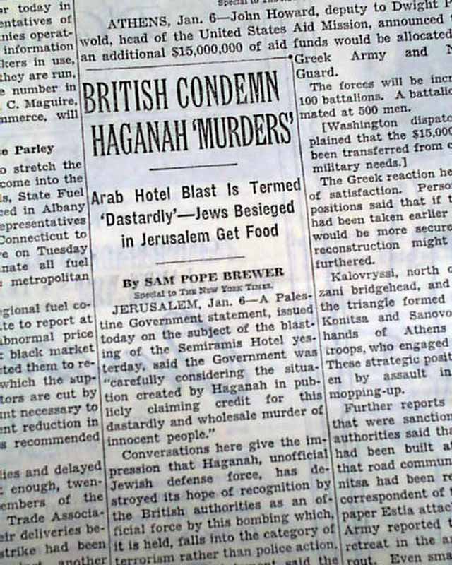 The New York Times, 7 Jan 1948