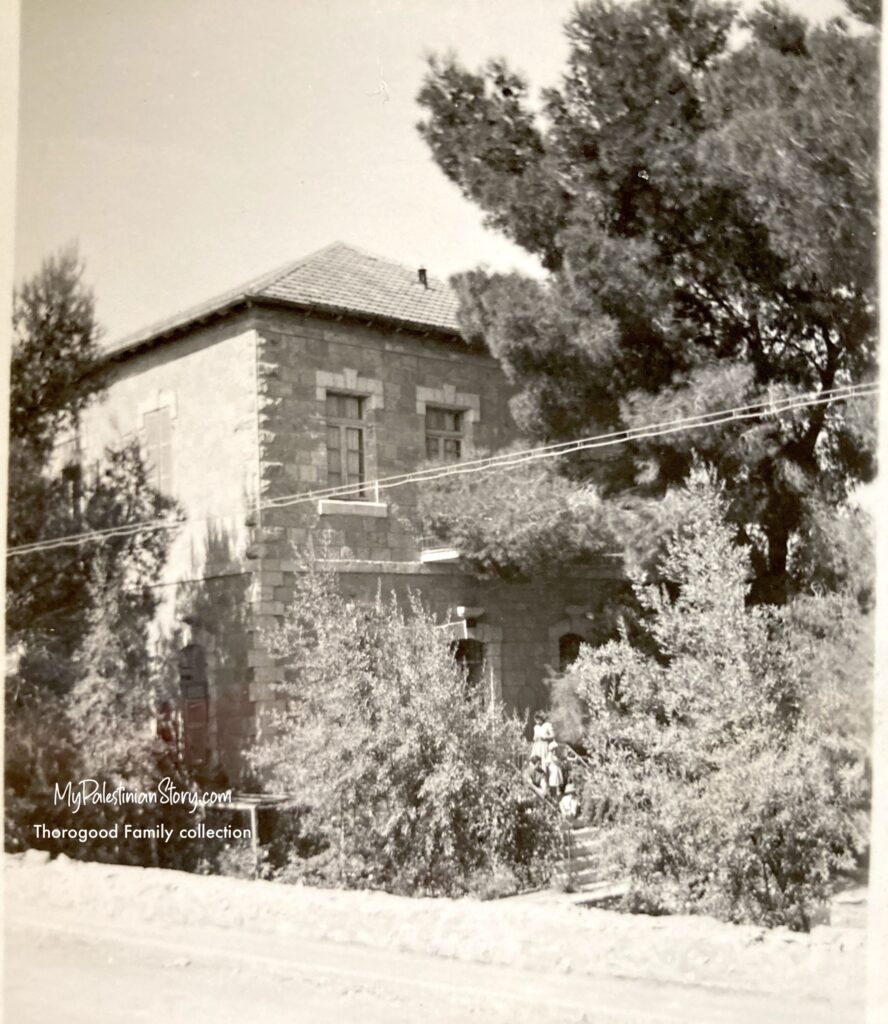 Gaitanopoulos House in Upper Baq'a, Jerusalem
(Thorogood Family photo collection, via Cathie Cahill) 