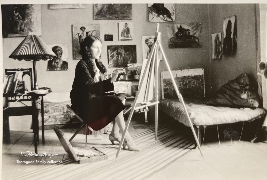 Marika at work
(Thorogood Family collection via Cathie Cahill)